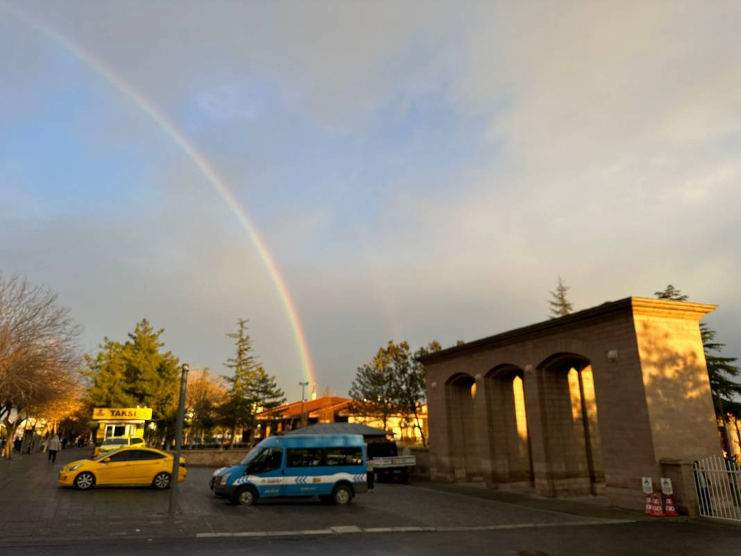 Konya’yı gökkuşağı sardı 6